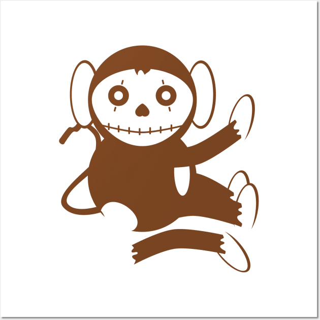 Cute Dead Monkey Wall Art by mailboxdisco